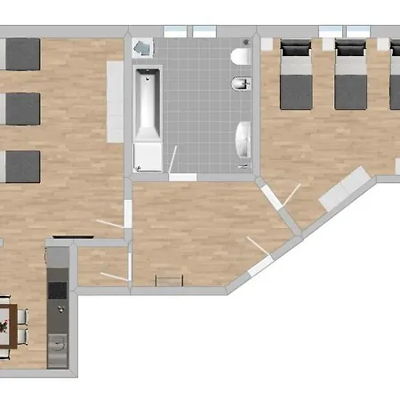 Appartamento Wa1002 Geraeumige Monteurwohnung Uebergangswohnung Wackersdorf